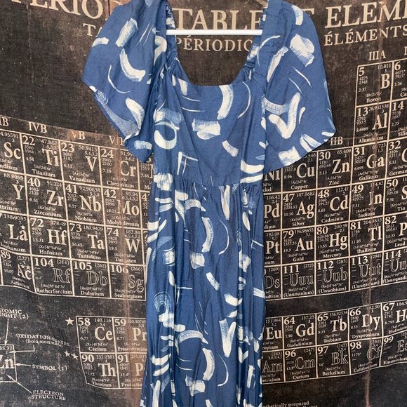 a new day Dresses & Skirts - A NEW DAY BACKLESS DRESS SIZE XS BLUE AND WHITE